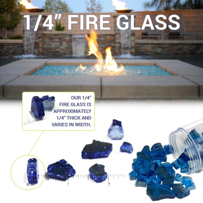 American Fire Glass 1/4 Inch Premium Fire Glass 10 Pounds Bronze Reflective AFF-BRZRF-10-J