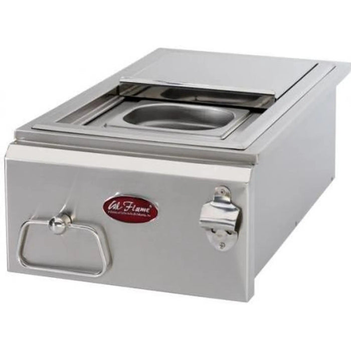 Cal Flame 12 Inch Built in Cocktail Center with Ice Bin Cooler BBQ12842P 12