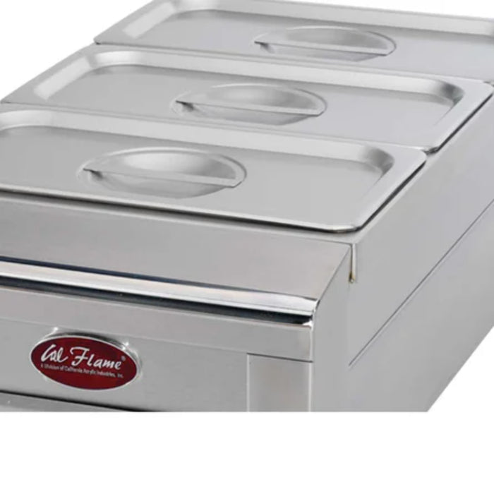 Cal Flame 12 Inch Drop in Food Warmer with 3 Holding Pans BBQ07888P