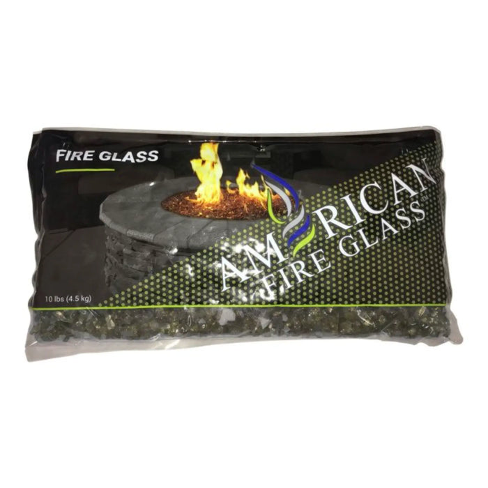 American Fire Glass 1/4 Inch Premium Fire Glass 10 Pounds Bronze Reflective AFF-BRZRF-10-J