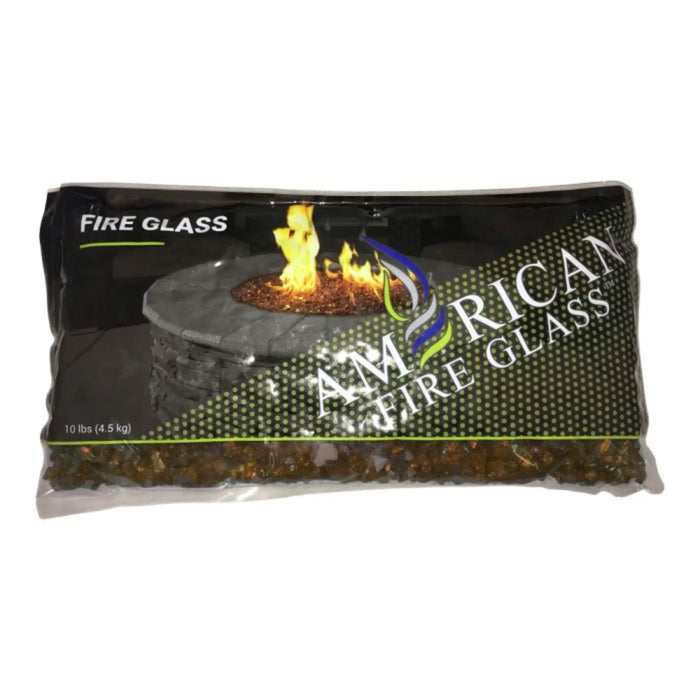 American Fire Glass 1/4 Inch, 10 Pounds, Copper Reflective Premium Fire Glass AFF-COPRF-10