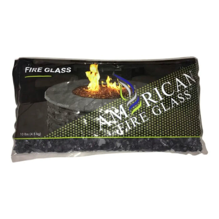 American Fire Glass 1/4 Inch Premium Gray Reflective 10 Pound Fire Glass AFF-GRYRF-10-J