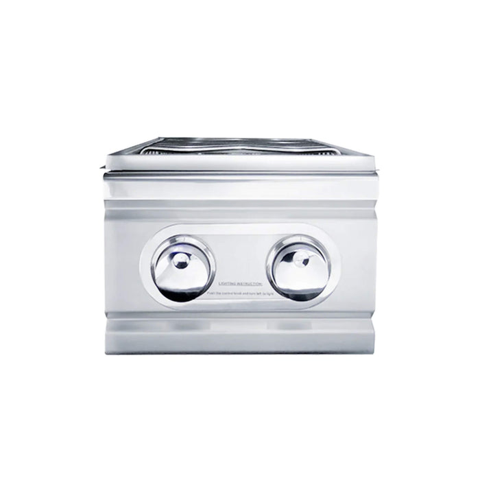 RCS Slide-In Natural Gas Double Side Burner with Stainless Steel Lid - RDB1