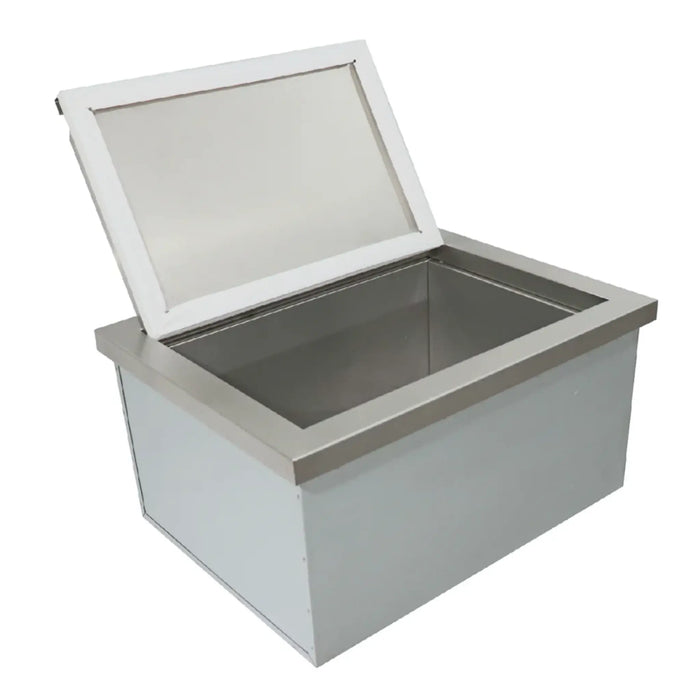 RCS Valiant Series Stainless Steel Drop-In Cooler Ice Container with Hinged Lid - VIC2
