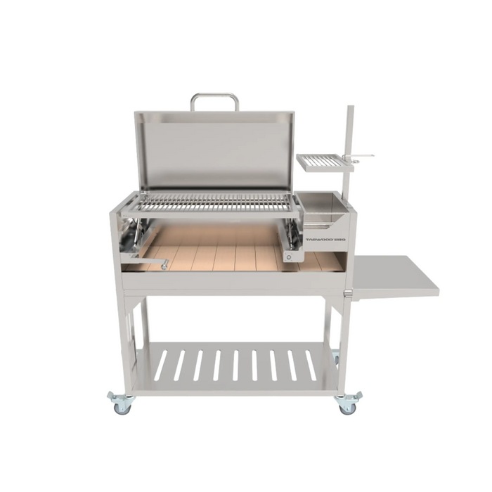 Tagwood BBQ Argentine Santa Maria Wood Fire and Charcoal Grill with Top Lid BBQ01SS