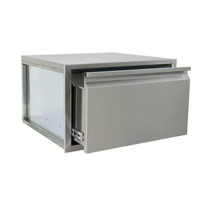RCS Valiant Series 31-Inch Stainless Steel Kamado Shelf and Storage Drawer - VLSD1