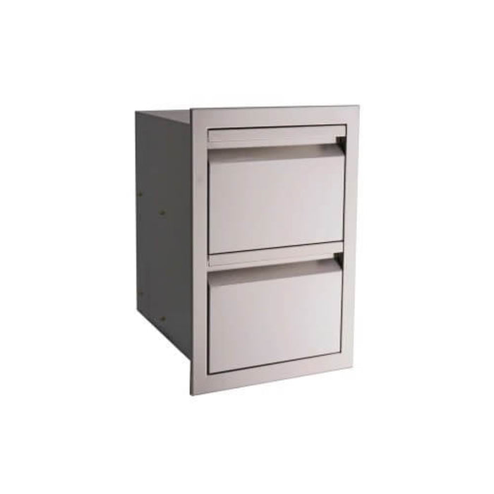 RCS Valiant Series Stainless Steel 17 Inch Double Access Drawer - VDR1