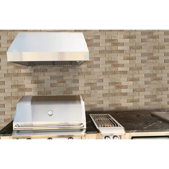 RCS 48 Inch Outdoor Vent Hood 1200 CFM Dual Blower System- RVH48A