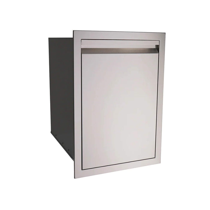 RCS Valiant Series 20-Inch Roll-Out Stainless Steel Double Trash Bin - VTD1