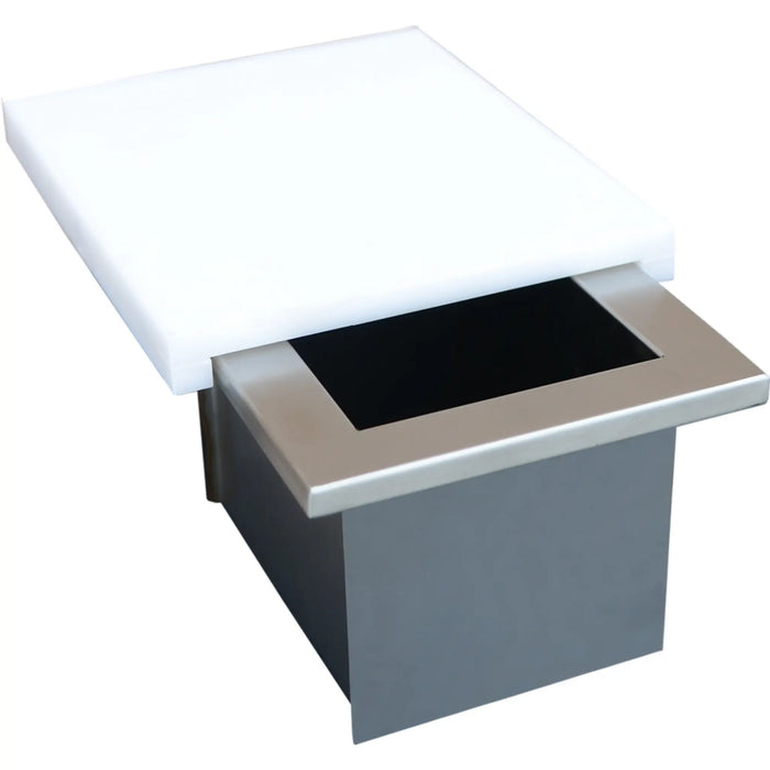 Kokomo Grills Stainless Steel Trash Chute and Cutting Board - KO-TRSCH