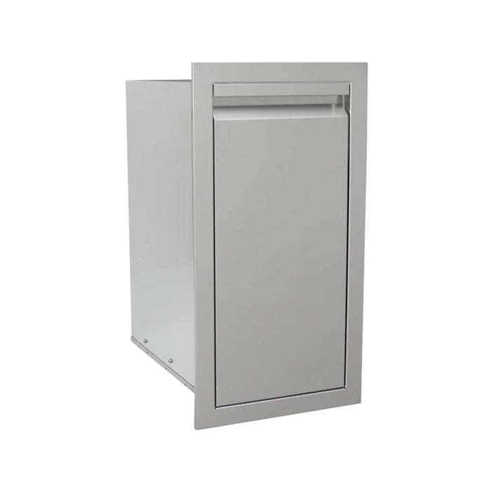 RCS Valiant Series 14 Inch Stainless Steel Narrow Roll-Out Trash Drawer - VTD4