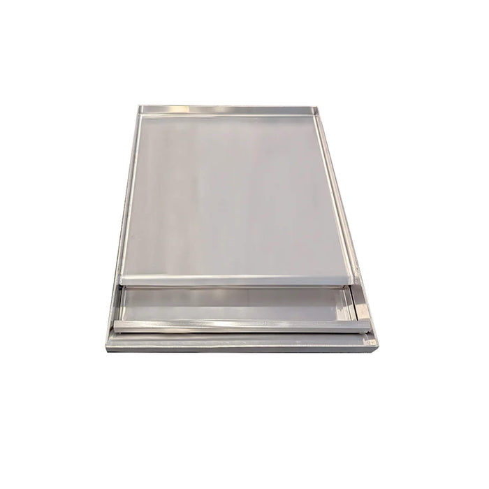 RCS and Le Griddle Dual Plate Stainless Steel and Cast-Iron Griddle for RON Cutlass Pro Series Grills - RSSG4