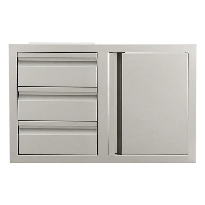 RCS Valiant Triple Drawer and Door Combo Left Hinge with Soft Close - VDC2SCL