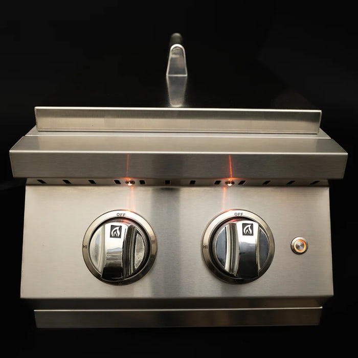 KoKoMo Grills Professional Double Side Burner with removable cover KO-BAK2BG-PRO