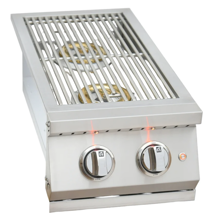 KoKoMo Grills Professional Double Side Burner with removable cover KO-BAK2BG-PRO