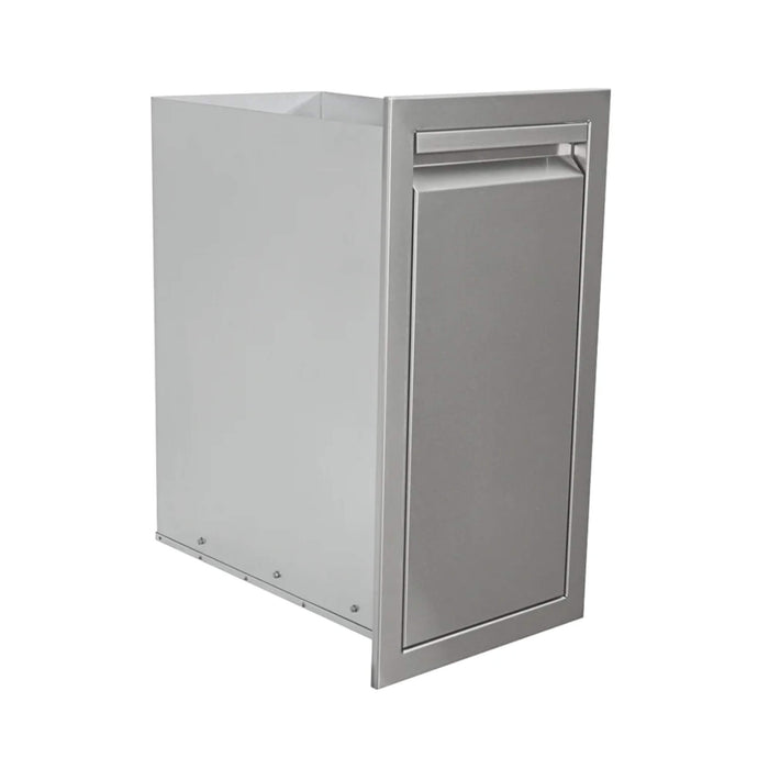 RCS Valiant Series 14 Inch Stainless Steel Narrow Roll-Out Trash Drawer - VTD4
