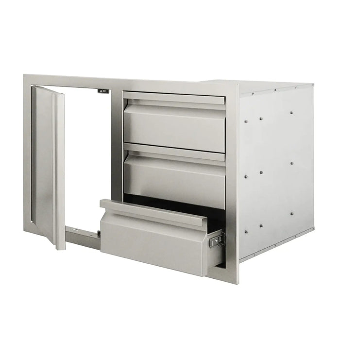 RCS Valiant Triple Drawer and Door Combo Left Hinge with Soft Close - VDC2SCL