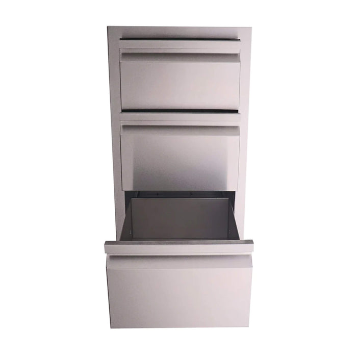 RCS Valiant Series 17-Inch Triple Door Stainless Steel Drawer - VTD3