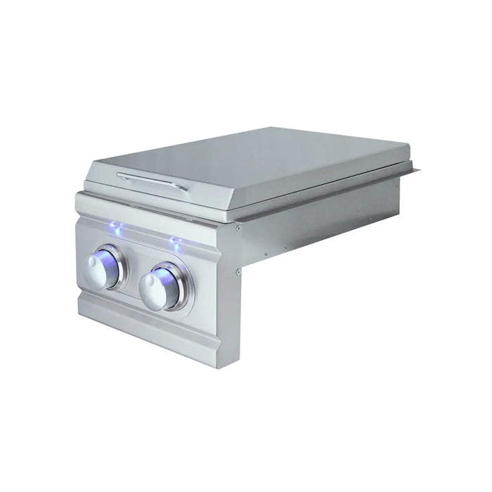 RCS Cutlass Pro Built In Double Side Burner Natural Gas With Blue LED Light - RDB1EL