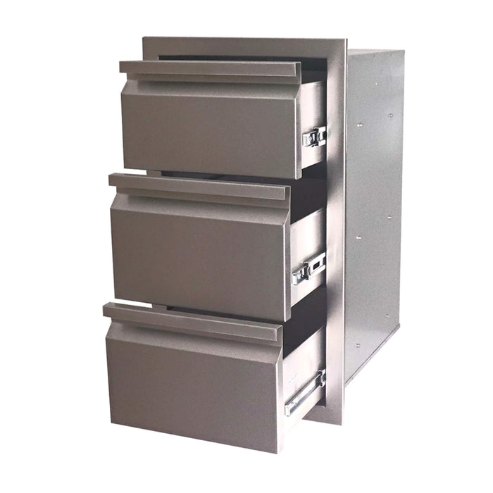 RCS Valiant Series 17-Inch Triple Door Stainless Steel Drawer - VTD3
