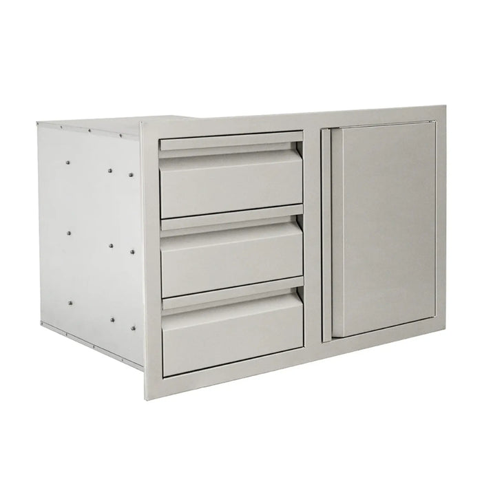 RCS Valiant Triple Drawer and Door Combo Left Hinge with Soft Close - VDC2SCL
