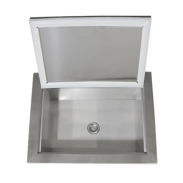 RCS Valiant Series Stainless Steel Drop-In Cooler Ice Container with Hinged Lid - VIC2