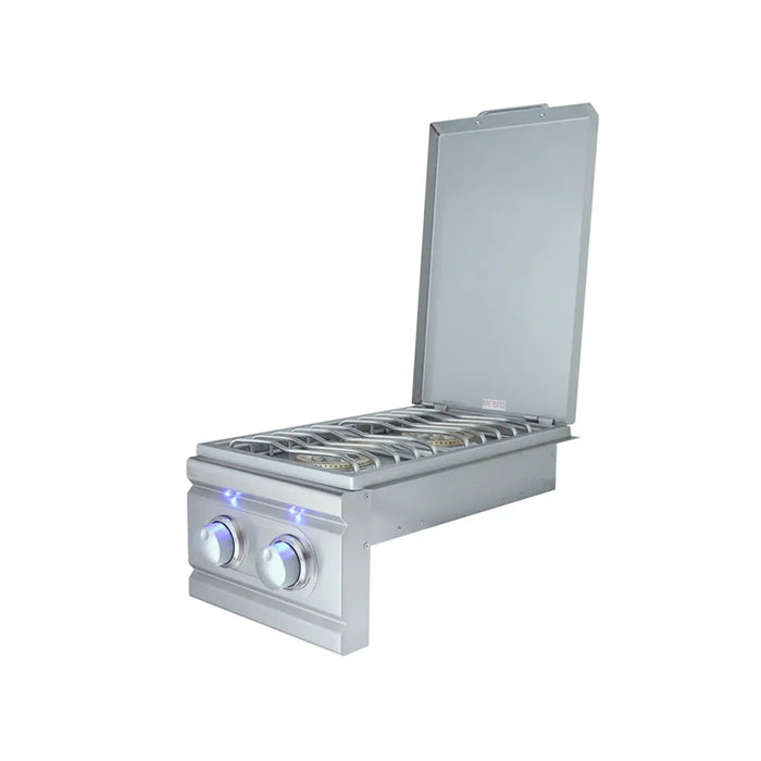 RCS Cutlass Pro Built In Double Side Burner Natural Gas With Blue LED Light - RDB1EL