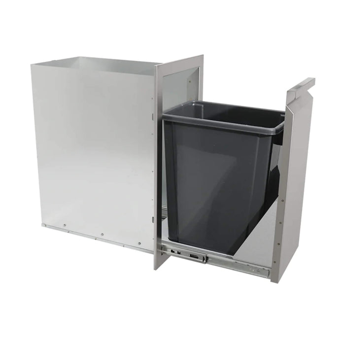 RCS Valiant Series 14 Inch Stainless Steel Narrow Roll-Out Trash Drawer - VTD4