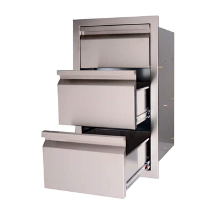 RCS Valiant Series 17-Inch Stainless Steel Double Access Drawer and Paper Towel Holder - VTHC1