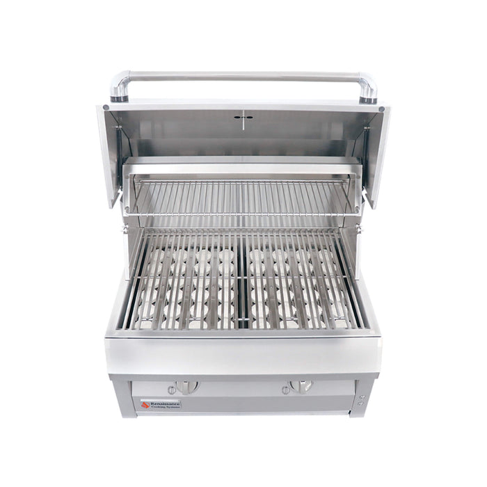 RCS American Renaissance Grill 30 Inch 2 Burner Built-In Liquid Propane Grill - ARG30 LP