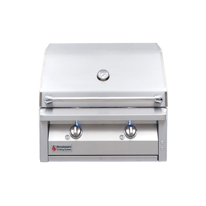 RCS American Renaissance Grill 30 Inch 2 Burner Built-In Liquid Propane Grill - ARG30 LP