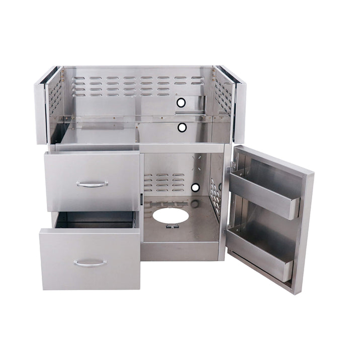 RCS American Renaissance Freestanding Grill Cart for ARG 36 Inch Series Gas Grill ARG36CART