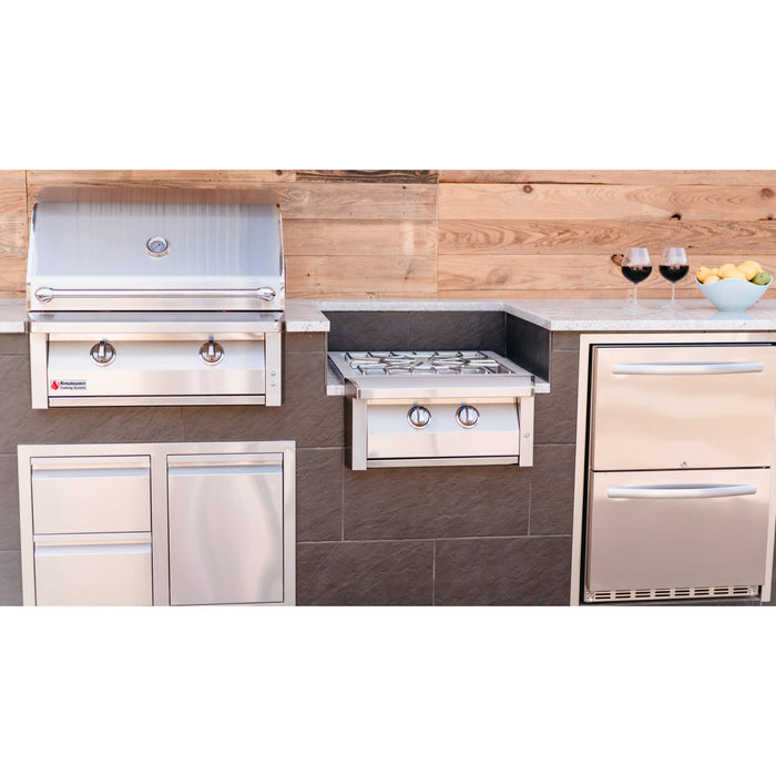 RCS American Renaissance Grill Built-In Natural Gas Pro Side Burner - ASB3