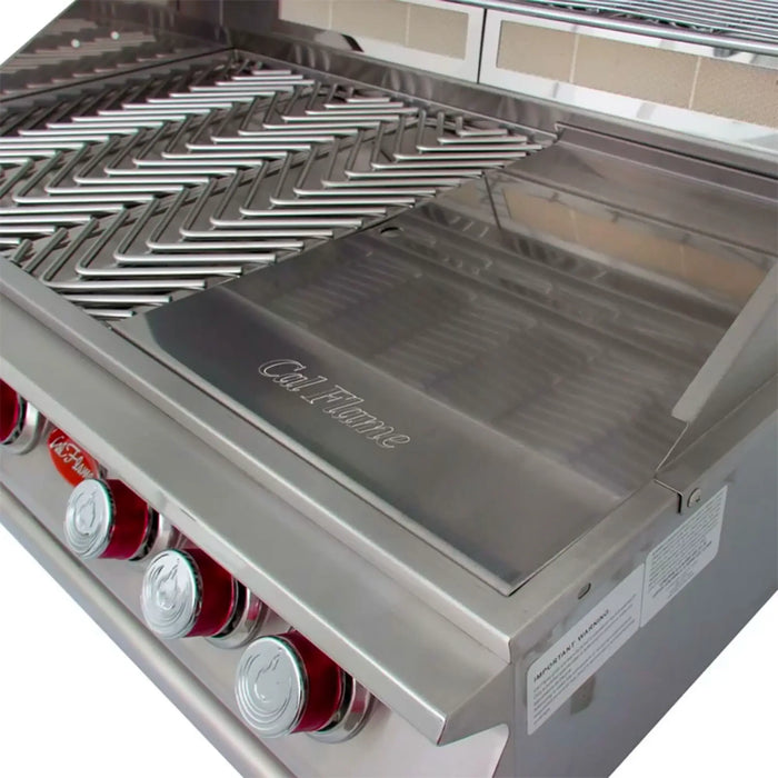 Cal Flame 4-Burner Built-In Convection Series Gas Grill BBQ19874CP