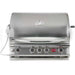 Stainless steel grill with brand logo on a white background
