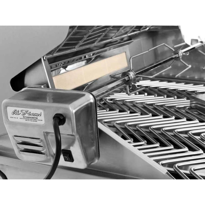 Cal Flame P Series 6-Burner Built-In Gas Grill with Rotisserie and Back Burner BBQ19P06