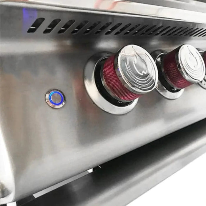 Cal Flame P Series 6-Burner Built-In Gas Grill with Rotisserie and Back Burner BBQ19P06