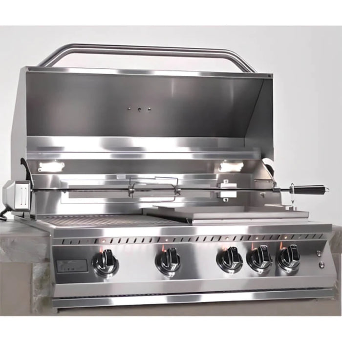 KoKoMo Grills 4 Burner 32 Inch Professional Built In Natural Gas Grill KO-BAK4BG-PRO