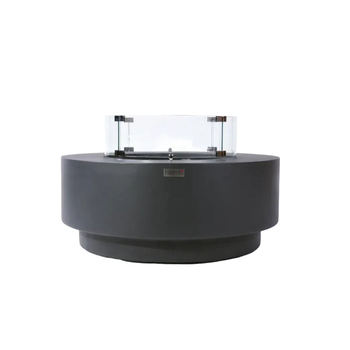 ELEMENTI PLUS NIMES Dark Gray Round Concrete Fire Table - OFG414DG