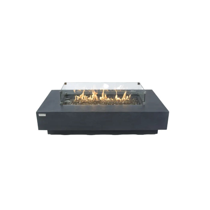 ELEMENTI PLUS POSITANO Rectangle Dark Gray Fire Table - OFG415DG