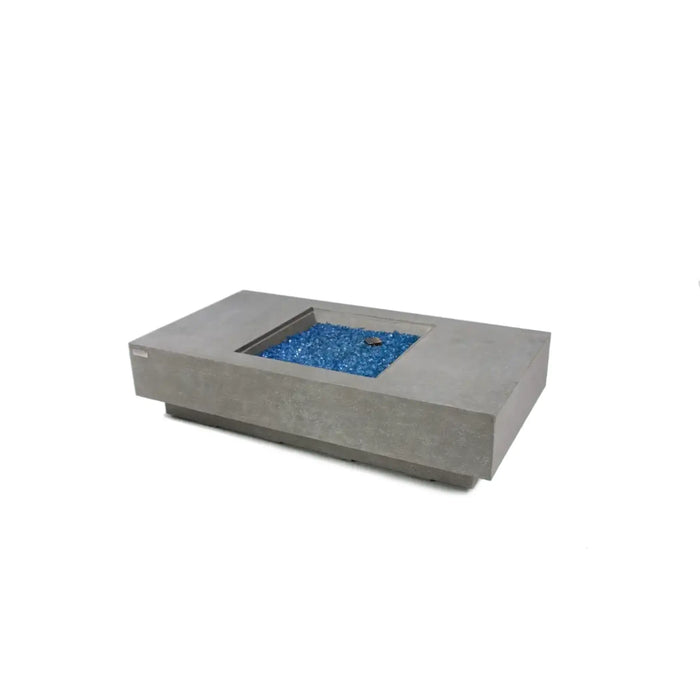 ELEMENTI PLUS RIVIERA Rectangle Light Gray Fire Table OFG415LG