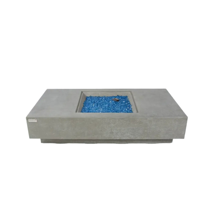 ELEMENTI PLUS RIVIERA Rectangle Light Gray Fire Table OFG415LG