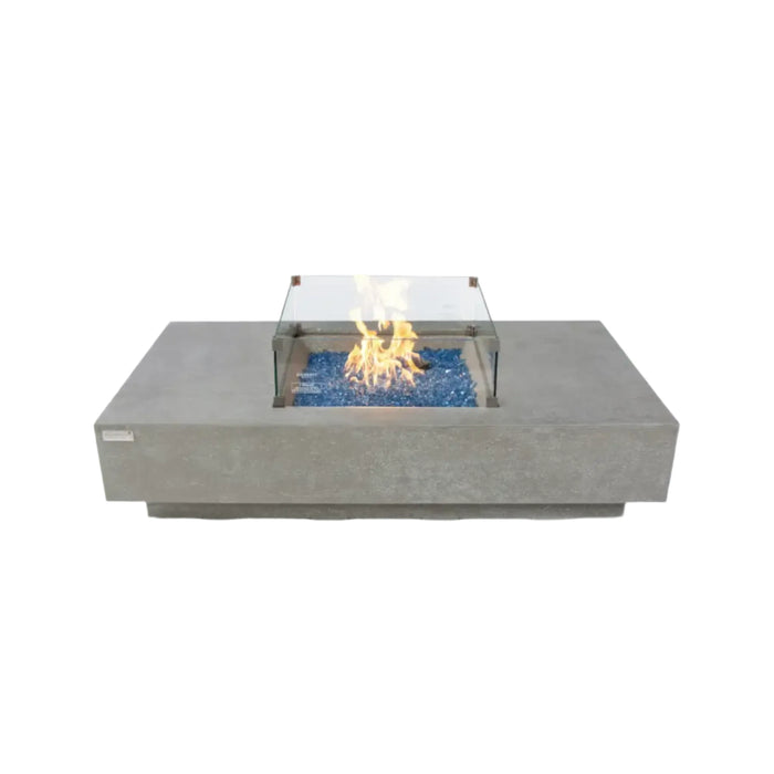 ELEMENTI PLUS RIVIERA Rectangle Light Gray Fire Table OFG415LG