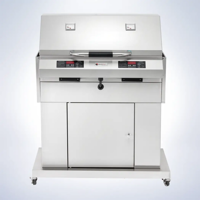 Electri Chef Ruby 32 Inch Closed-Base Electric Grill With Dual Temperature Control 4400-EC-448-CB-D-32