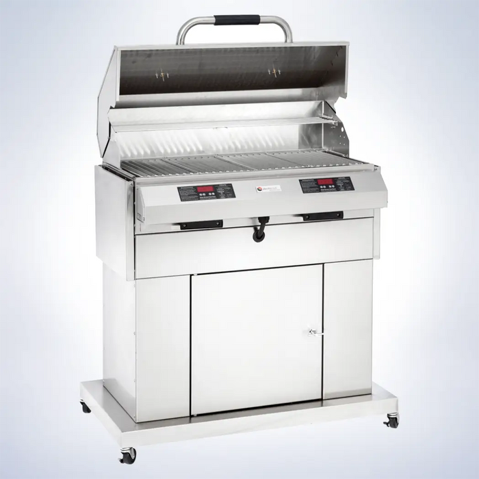 Electri Chef Ruby 32 Inch Closed-Base Electric Grill With Dual Temperature Control 4400-EC-448-CB-D-32