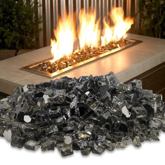 American Fire Glass 1/2 Inch 10 Pound Bronze Reflective Fire Glass AFF-BRZRF12-10-J