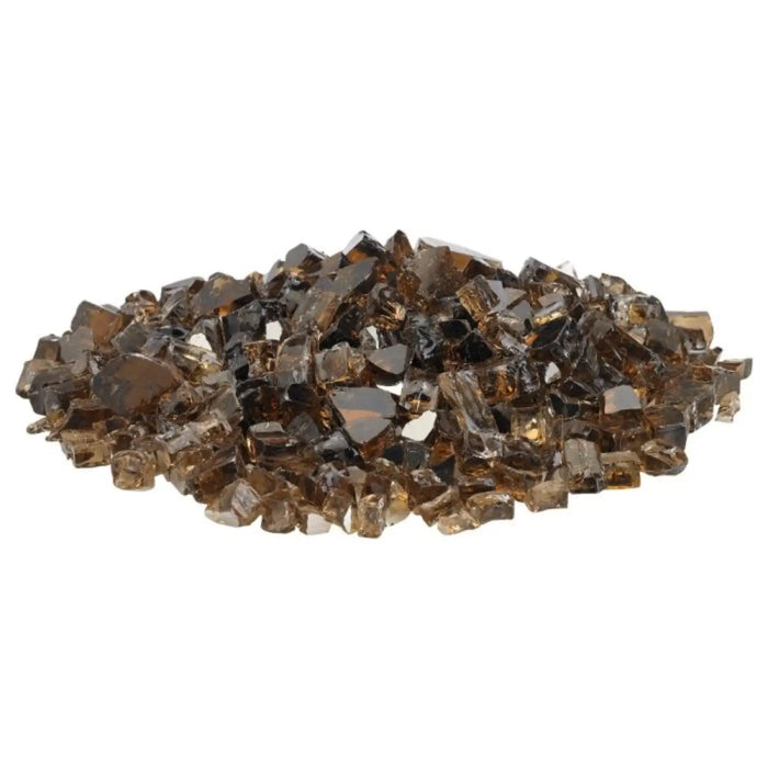 American Fire Glass 1/2 Inch Copper Reflective 10 Pound Premium Fire Glass AFF-COPRF12-10