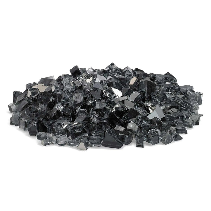 American Fire Glass 1/2-Inch Premium Fire Glass, 10-Pounds Jar Gray Reflective AFF-GRYRF12-10-J