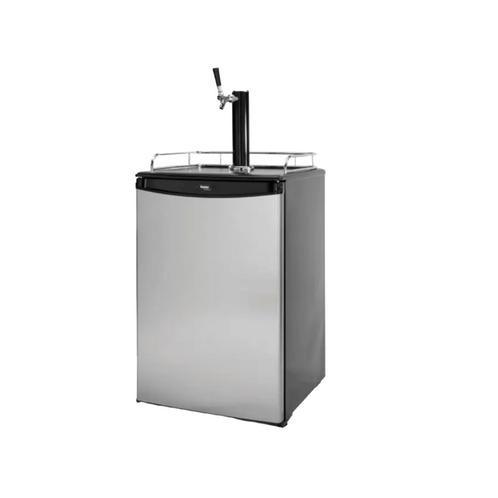 Cal Flame 20-Inch Beer Tap Refrigerator with Kegerator BBQ09843B