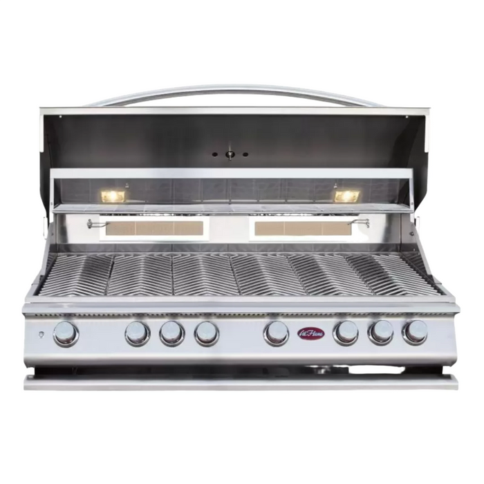 Cal Flame BBQ Built in Gas Grills P 6 BURNER with Lights Rotisserie and Back Burner BBQ19P06